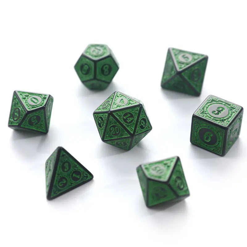 D&D Dice Set and Chest Dungeons and Dragons / DND Rpg Dice 7 Dice and Storage for Avid Gamers