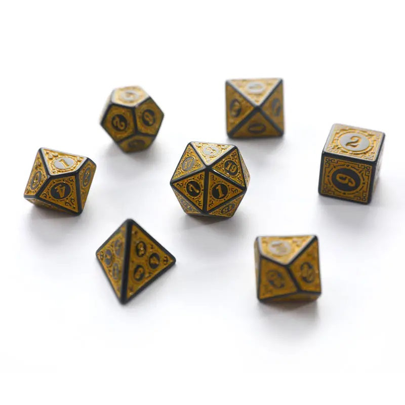 D&D Dice Set and Chest Dungeons and Dragons / DND Rpg Dice 7 Dice and Storage for Avid Gamers