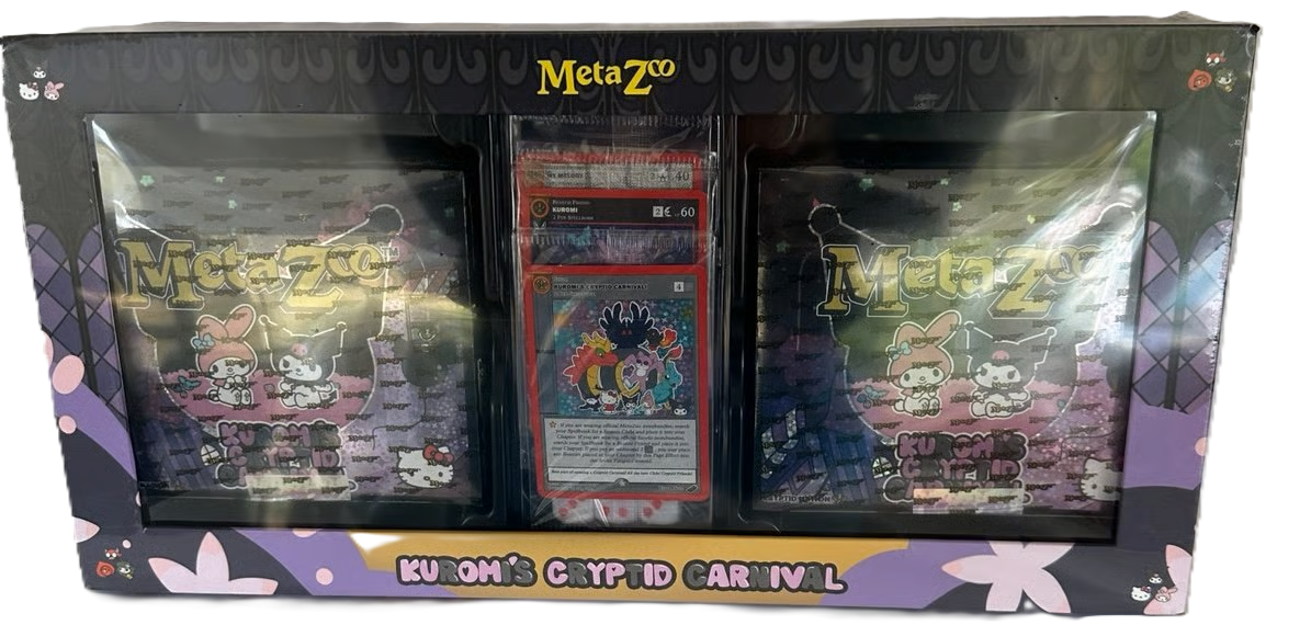 Meta Zoo TCG Kuromi's Cryptid Carnival Collectors Box E Toys World Meta Zoo TCG Kuromi's Cryptid Carnival Collectors Box E Toys World