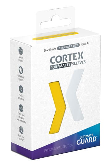 Ultimate Guard Cortex Sleeves Matte Standard Size (100) - Yellow