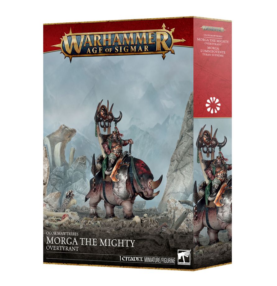 Morga the Mighty ƒ?? Overtyrant / Tyrant on Glutthorn - Ogor Mawtribes