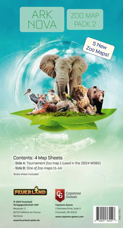 Ark Nova Card Game: Zoo Map Pack 1 Expansion