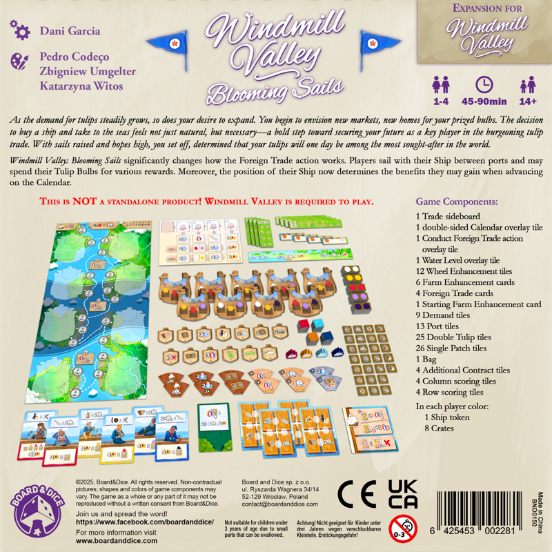 Windmill Valley Board Game: Blooming Sails Expansion