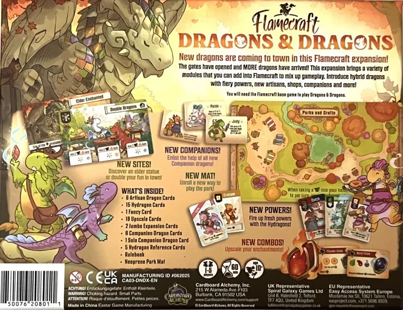 Flamecraft: Dragons and Dragons | Board Game Expansion