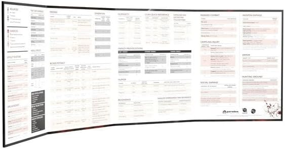 Vampire The Masquerade RPG: 5th Edition Storyteller's Screen And Toolkit | Role Playing Game