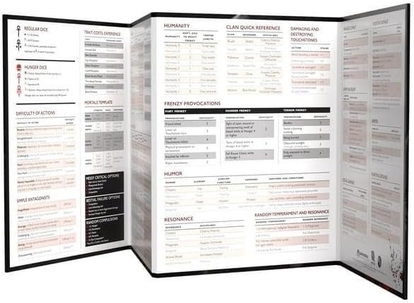 Vampire The Masquerade RPG: 5th Edition Storyteller's Screen And Toolkit | Role Playing Game
