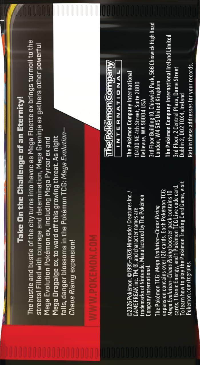 Pokémon TCG: Mega Evolution Chaos Rising - 1 x Booster