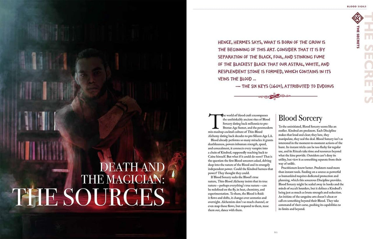 Vampire The Masquerade RPG: 5th Edition Blood Sigils Sourcebook | Role Playing Game