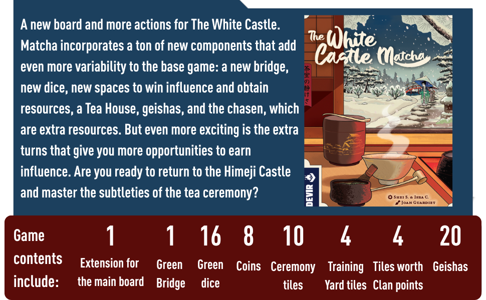 White Castle: Matcha Expansion | Board Game