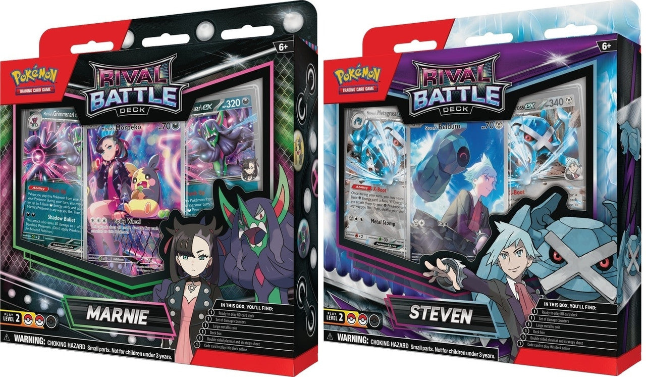 Pokémon TCG: Rival Battle Deck Bundle of 2 (Marnie & Steven)