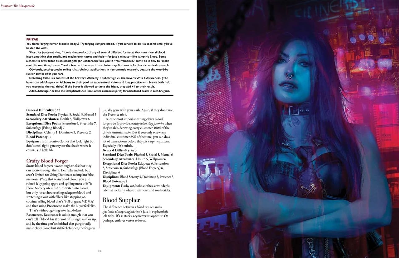 Vampire The Masquerade RPG: 5th Edition  Blood Sigils Sourcebook | Role Playing Game