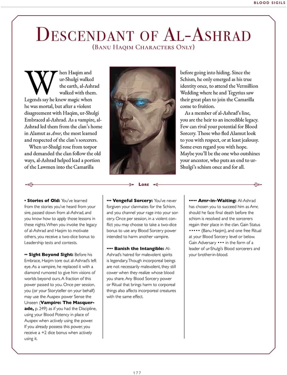 Vampire The Masquerade RPG: 5th Edition  Blood Sigils Sourcebook | Role Playing Game