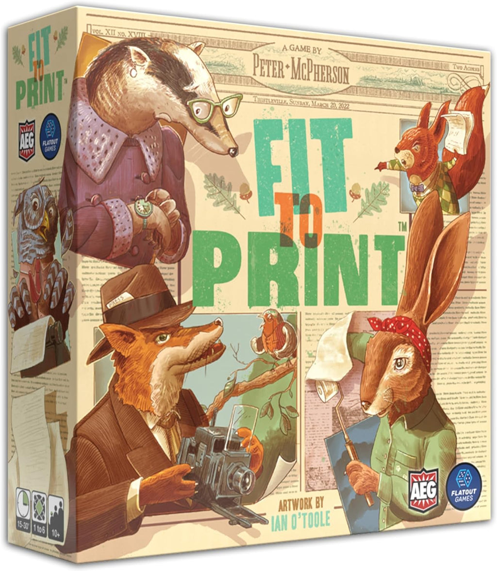 Fit to Print Board Game: Kickstarter Edition