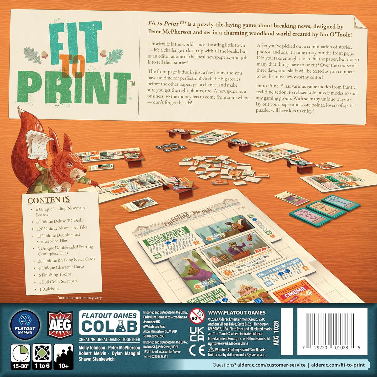 Fit to Print Board Game: Kickstarter Edition