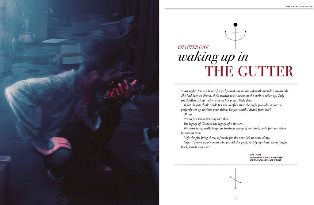 Vampire The Masquerade RPG: 5th Edition The Crimson Gutter Chronicle Book | Role Playing Game