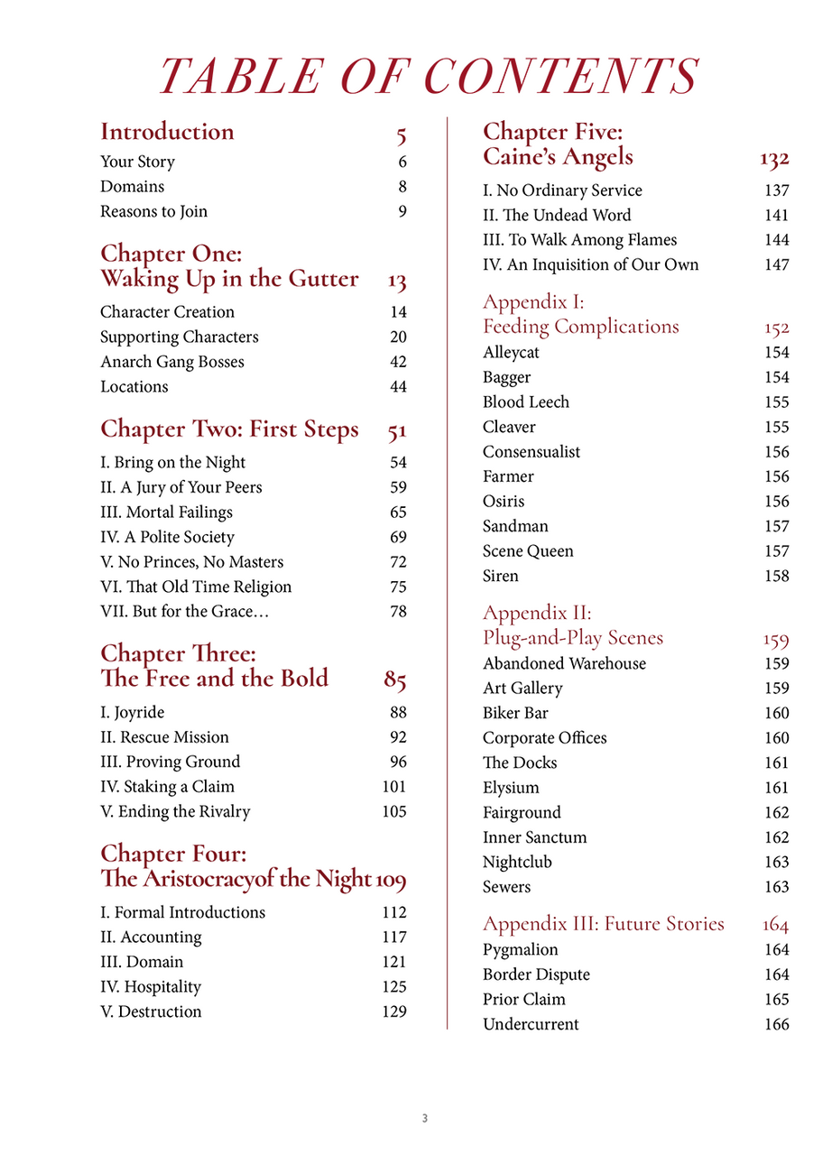 Vampire The Masquerade RPG: 5th Edition The Crimson Gutter Chronicle Book | Role Playing Game
