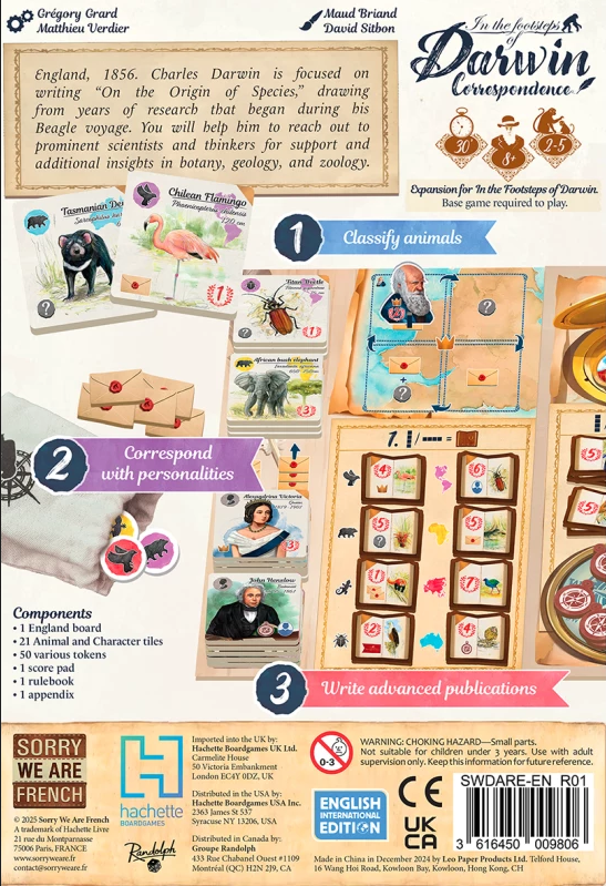 In the Footsteps of Darwin: Correspondence (Expansion)