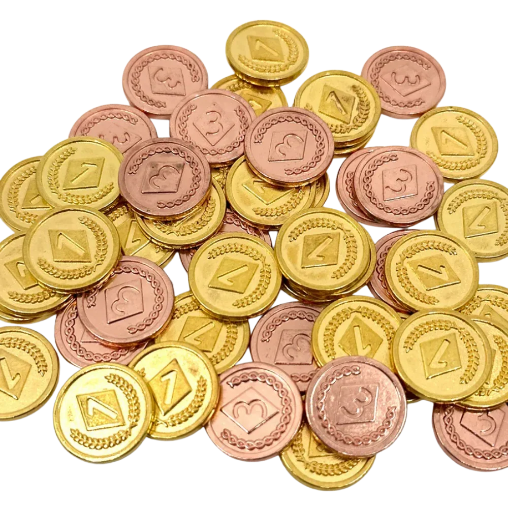 Gems of Iridescia Metal Coins | Board Game