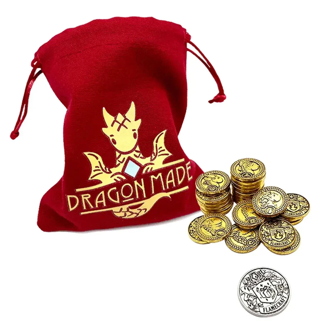 Flamecraft Metal Coins | Board Game Expansion