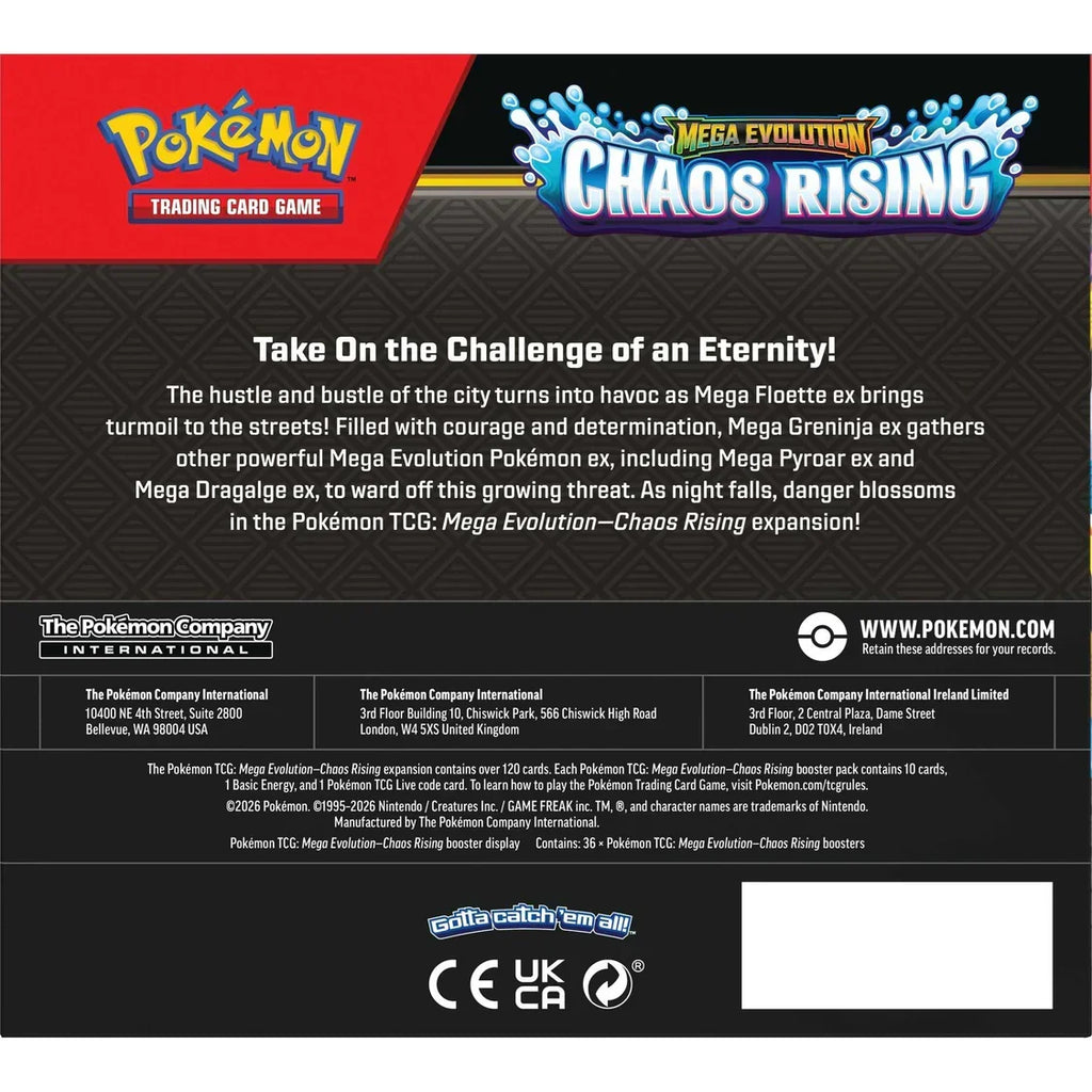 Pokémon TCG: Mega Evolution Chaos Rising - Boosters Display CDU