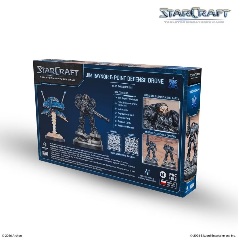 Starcraft Miniatures Game: Terran: Jim Raynor (Raynor's Raiders) Hero Expansion Set