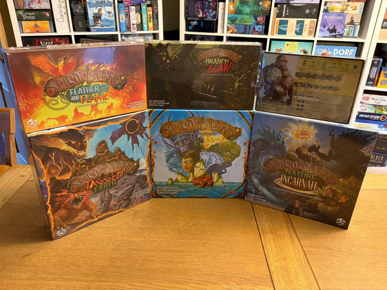 Spirit Island Bundle - Includes Base Game - Foil Panels, Jagged Earth, Branch and Claw, Feather and Flame, Nature Incarnate