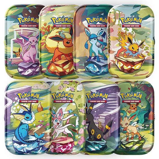 Pokemon - Scarlet & Violet - Prismatic Evolutions Mini Tin Bundle (Set of 8)