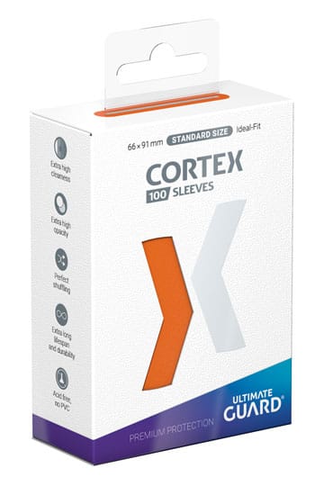 Ultimate Guard Cortex Sleeves Standard Size (100) - Orange