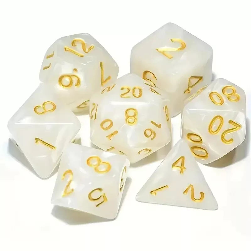D&D Premium Dice Set and Chest Dungeons and Dragons / DND Rpg Dice 7 Dice and Storage for Avid Gamers