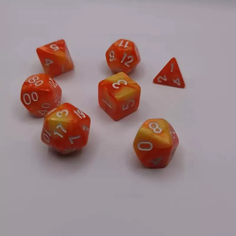 D&D Premium Dice Set and Chest Dungeons and Dragons / DND Rpg Dice 7 Dice and Storage for Avid Gamers