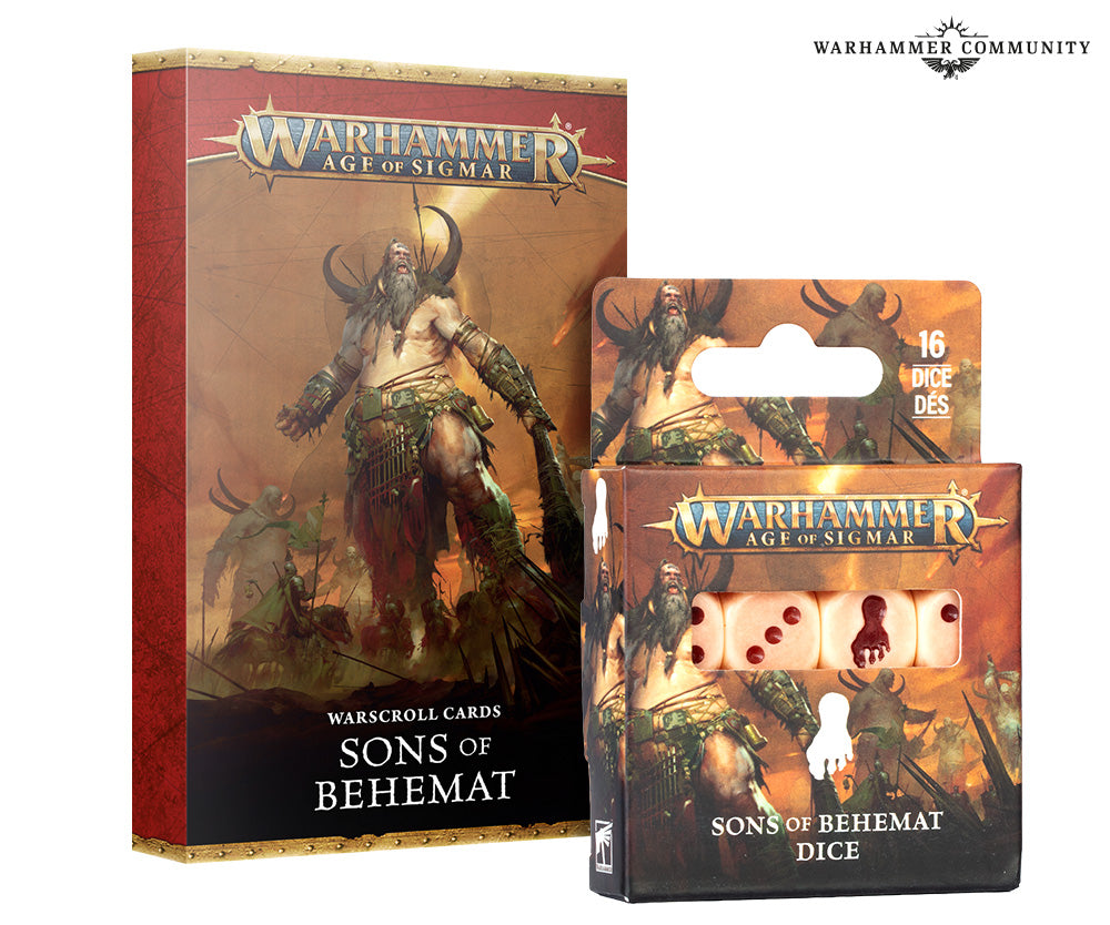 Warhammer Age of Sigmar Sons of Behemat Warscroll Cards